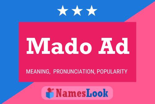 Mado Ad Name Poster