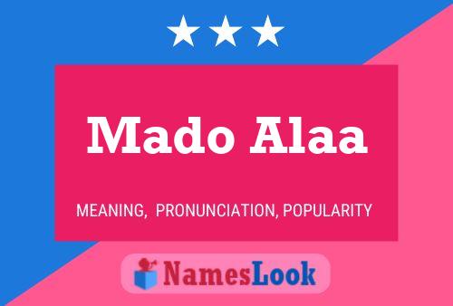 Mado Alaa Name Poster