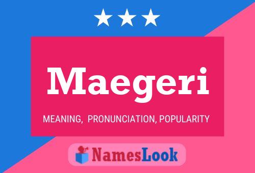 Maegeri Name Poster