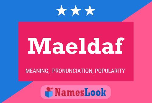 Maeldaf Name Poster