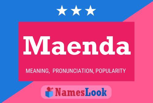 Maenda Name Poster