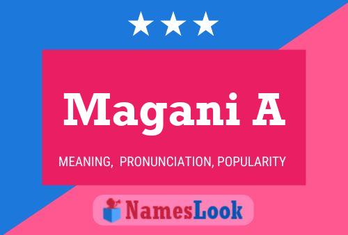 Magani A Name Poster