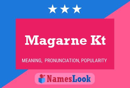 Magarne Kt Name Poster