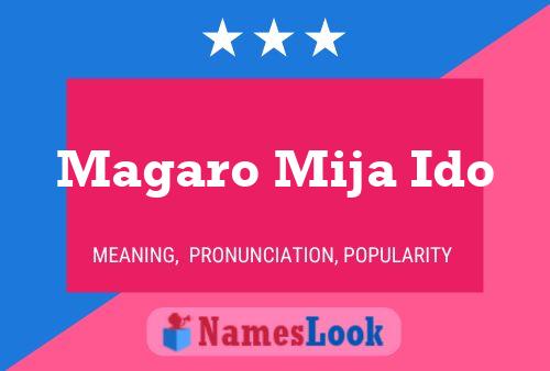 Magaro Mija Ido Name Poster