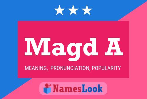 Magd A Name Poster