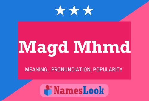 Magd Mhmd Name Poster