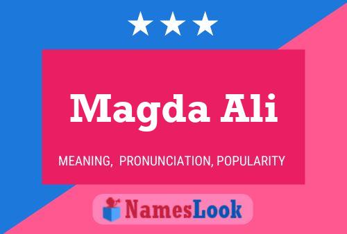 Magda Ali Name Poster