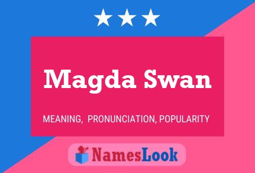 Magda Swan Name Poster