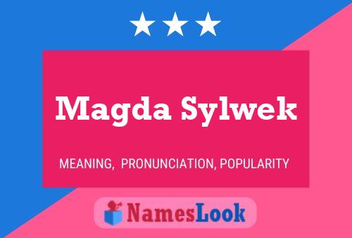 Magda Sylwek Name Poster