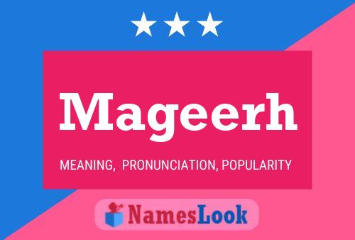 Mageerh Name Poster