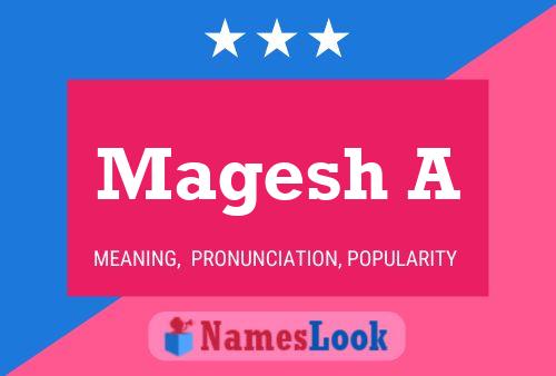 Magesh A Name Poster