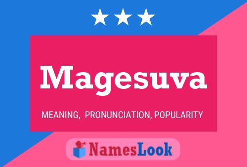 Magesuva Name Poster