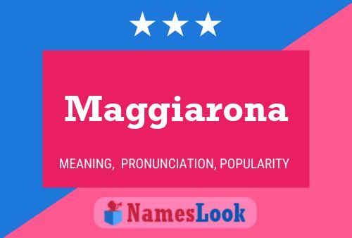 Maggiarona Name Poster