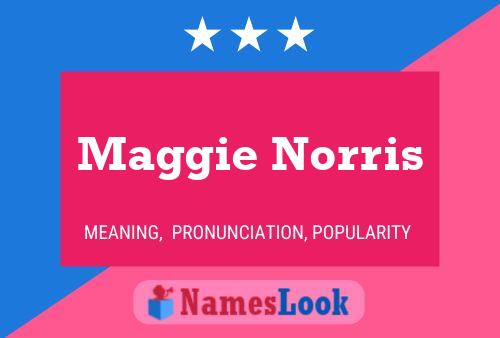 Maggie Norris Name Poster