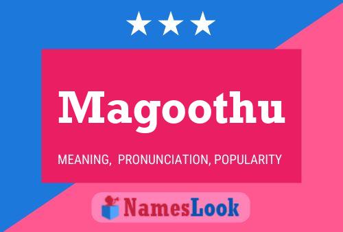 Magoothu Name Poster