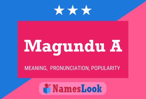 Magundu A Name Poster