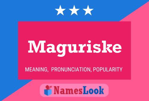 Maguriske Name Poster