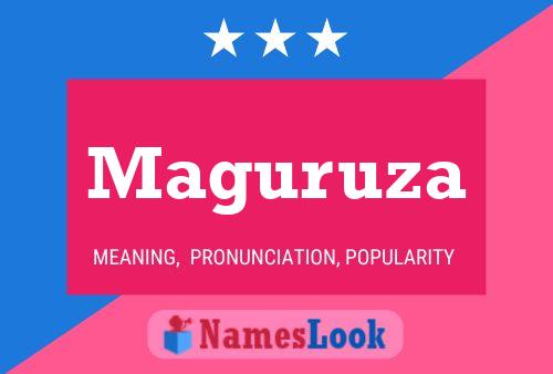 Maguruza Name Poster