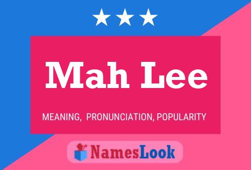 Mah Lee Name Poster