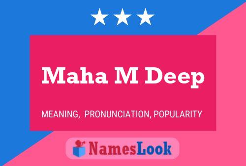 Maha M Deep Name Poster