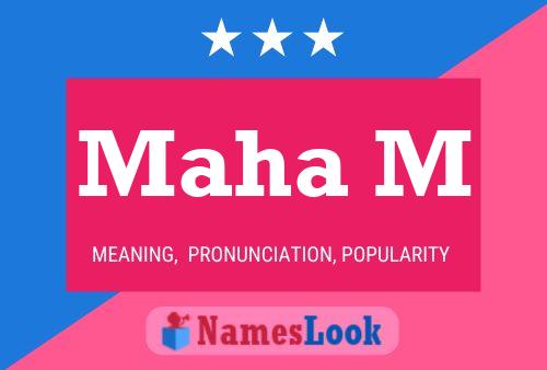 Maha M Name Poster