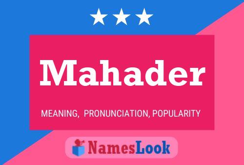 Mahader Name Poster