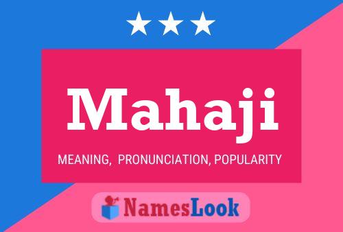 Mahaji Name Poster