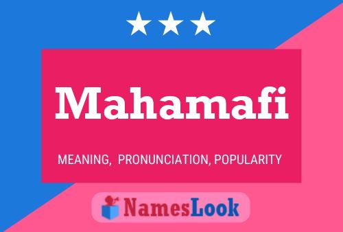 Mahamafi Name Poster