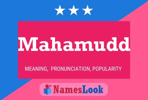 Mahamudd Name Poster