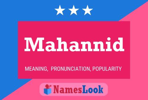 Mahannid Name Poster