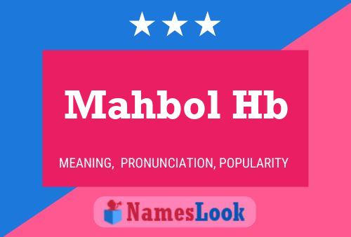 Mahbol Hb Name Poster