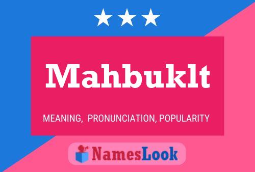 Mahbuklt Name Poster