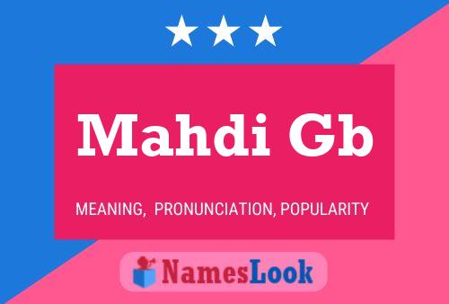 Mahdi Gb Name Poster