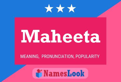 Maheeta Name Poster