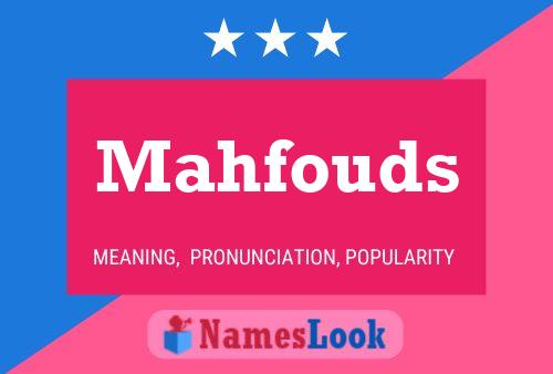 Mahfouds Name Poster