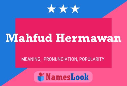 Mahfud Hermawan Name Poster