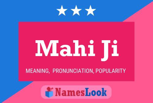 Mahi Ji Name Poster