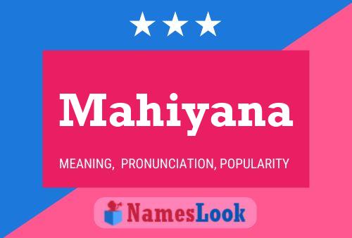 Mahiyana Name Poster