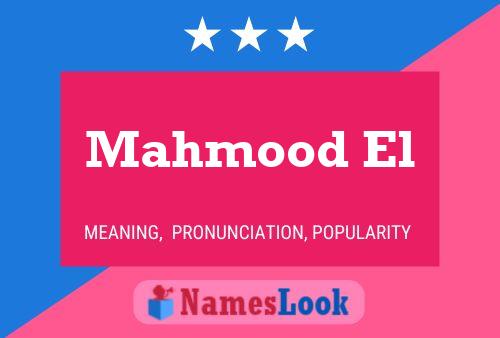 Mahmood El Name Poster