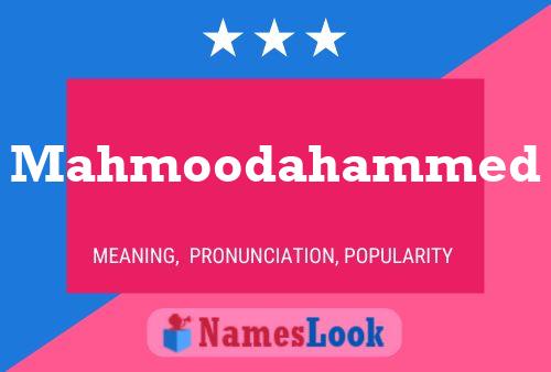 Mahmoodahammed Name Poster