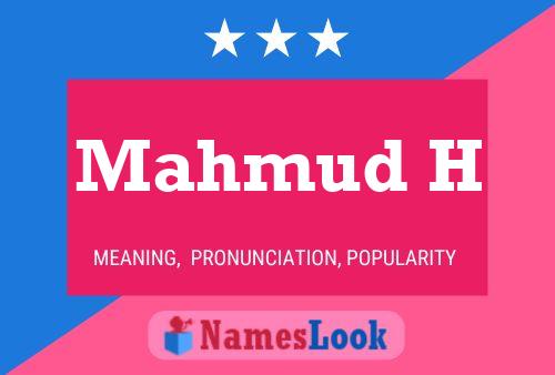 Mahmud H Name Poster