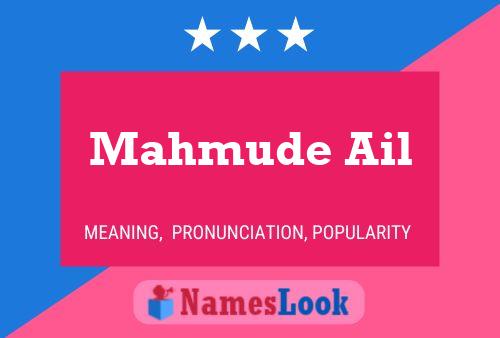 Mahmude Ail Name Poster