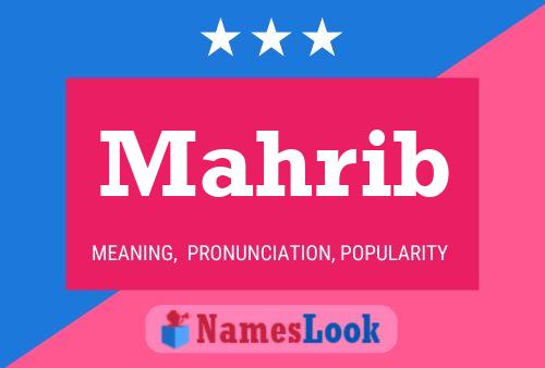 Mahrib Name Poster