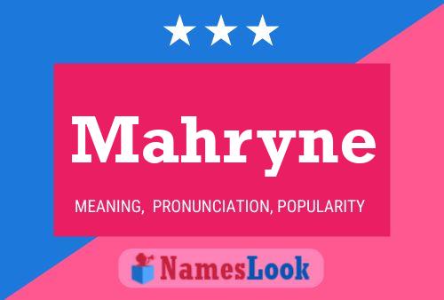 Mahryne Name Poster