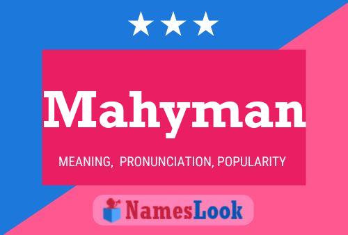 Mahyman Name Poster