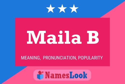 Maila B Name Poster