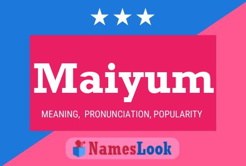 Maiyum Name Poster