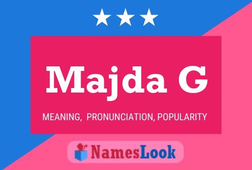 Majda G Name Poster