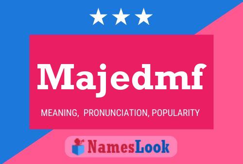 Majedmf Name Poster