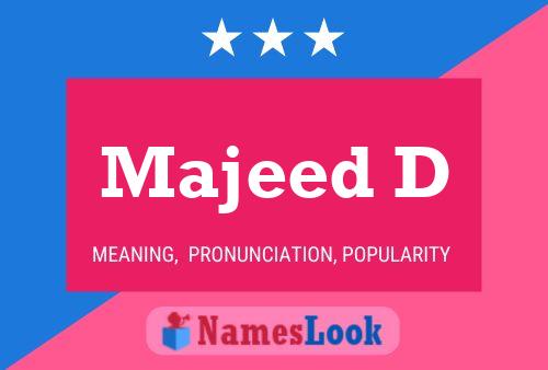 Majeed D Name Poster